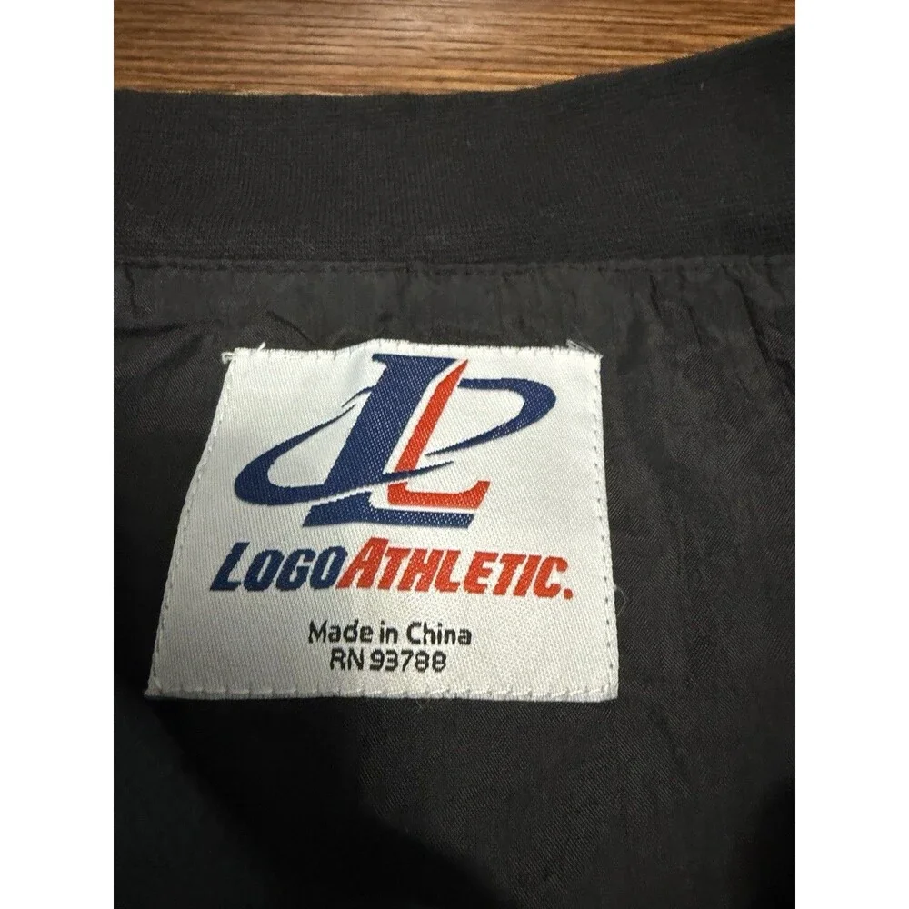 Vintage Green Bay Packers Mens Size 2XL Logo Athletic Black Windbreaker Pullover